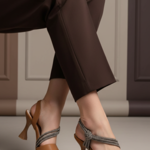 Beige Formal Sandal For Ladies FR5496