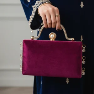 Maroon Formal Clutch For Women P15702