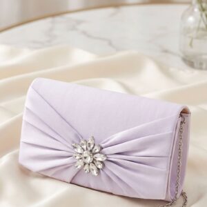 Silver Formal Clutch For Women P24455