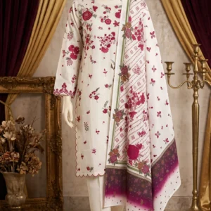 3 PC Embellished Cambric Suit PS613993